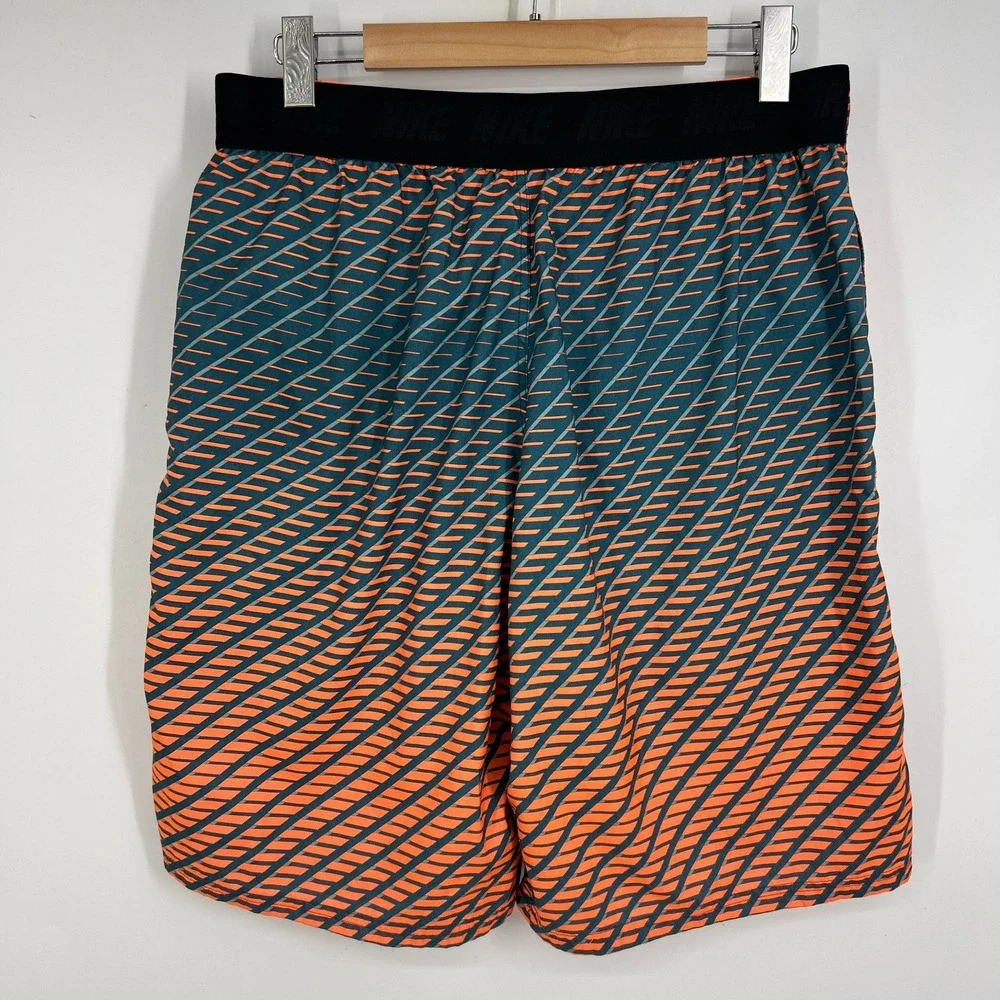 Nike Board‎ Swim Shorts Mens Size L Orange Blue NESS7414 10